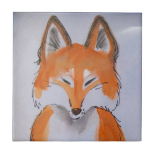 Pintura Mínima de Animais Brancos com Arte Vermel