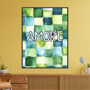Pintura Moderna Amore Decoração de Parede de Coz