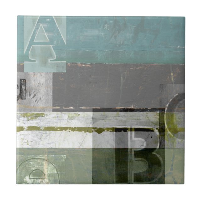 Pintura Moderna com Letras Cortadas (Frente)