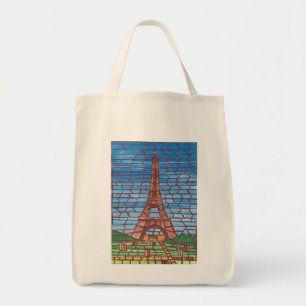 Pintura Mosaica de Bolsas Personalizadas da Torre