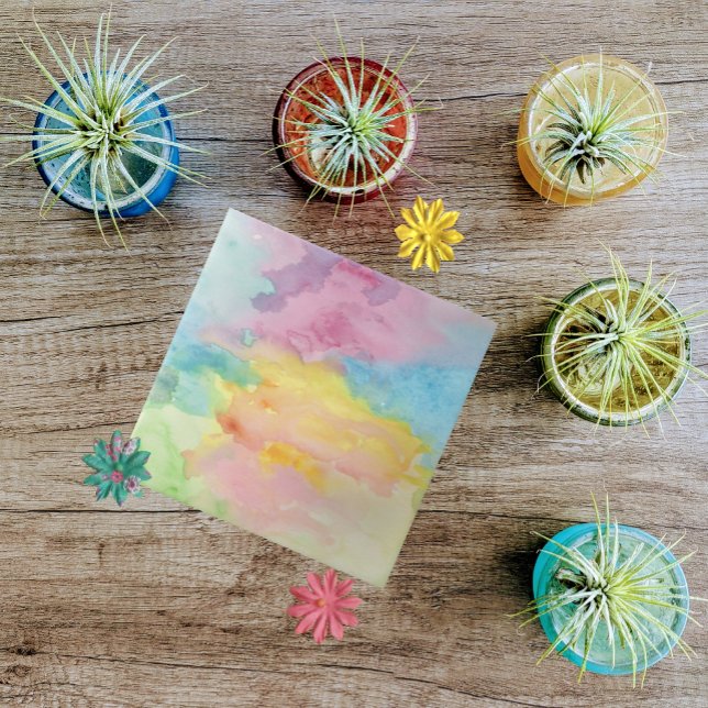 Pintura Múltipla Coluna Colorida Aquarela Moderna (Criador carregado)