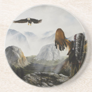 Pintura na Águia Porta copos e na Índia