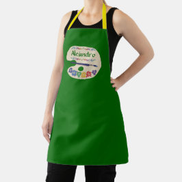 Pintura na Paleta de Artistas Fumar Apron