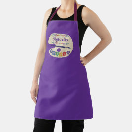Pintura na Paleta de Artistas Fumar Apron