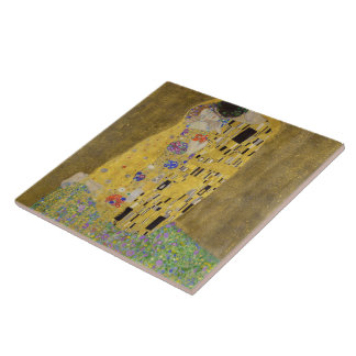 Pintura O Beijo de Gustav Klimt Arte 