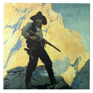 Pintura Ocidental de N C Wyeth “Última Resistência