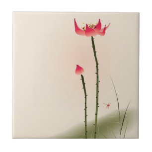 Pintura oriental do estilo, Lotus alto