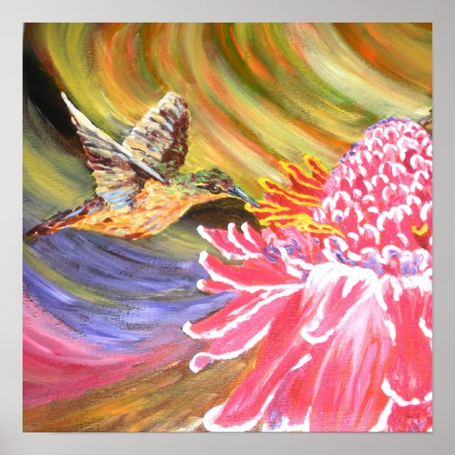 Pintura original - Poster "Ho Hum" (Frente)