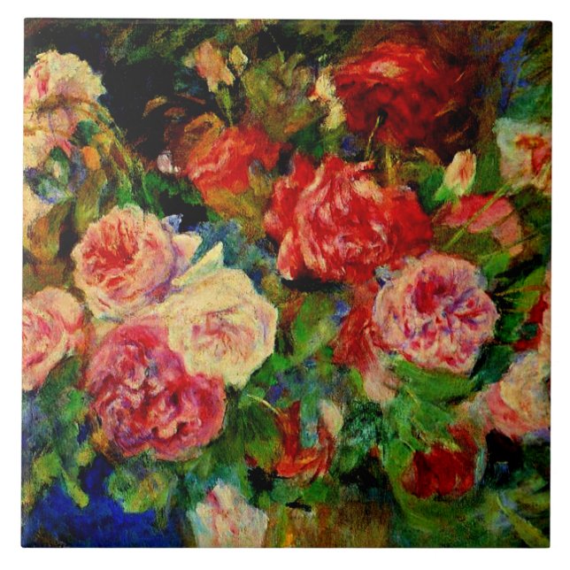 Pintura Pierre Renoir, Rosa, trabalho de arte famo (Frente)