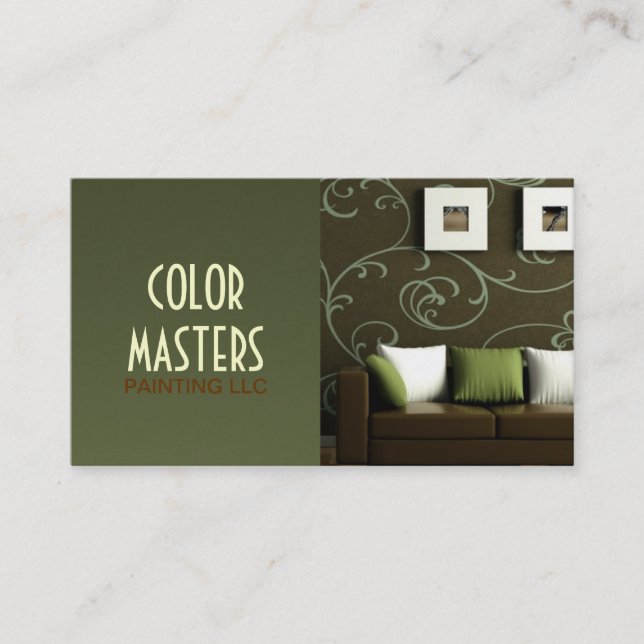 Pintura, Pincel, Construção, Cartão de visita (Frente)