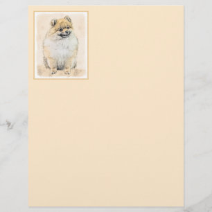 Pintura Pomeraniana (Laranja) - Arte Canina Origin