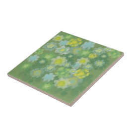 Pintura por Aquarela com Abstrato de Floral Salty