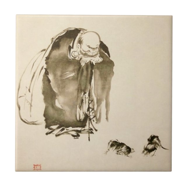 Pintura por Miyamoto Musashi, C. 1600's (Frente)