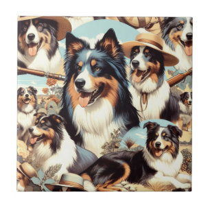 Pintura Retro Australiana Sem Costura
