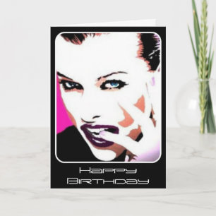 Pintura 'Rhythm & Discord' num Cartão de Aniversár