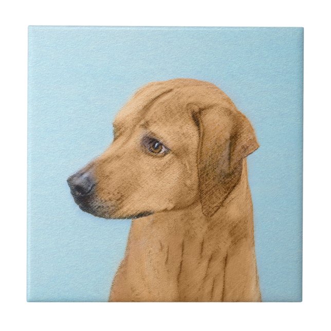 Pintura Ridgeback da Rodésia - Arte Cachorra Origi (Frente)