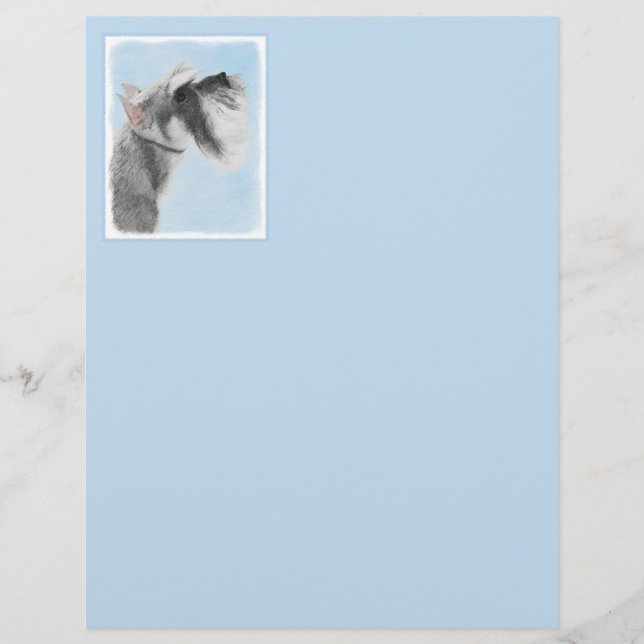 Pintura Schnauzer (Giant, Standard) - Arte Canina (Frente)