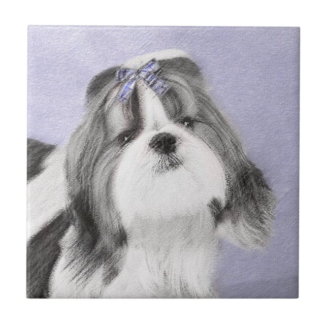 Pintura Shih Tzu - Arte Cachorosa Original (Frente)