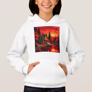 Pintura solar com algodão e lago-66633
