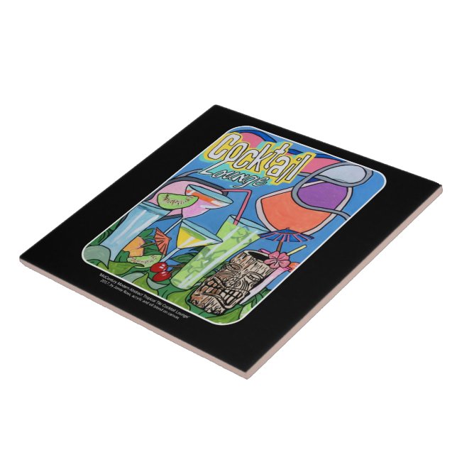 Pintura tropical da sala de estar de cocktail de (Lateral)