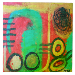 Pintura Única de Acrilico Abstrato