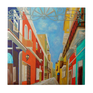 Pintura velha das belas artes de San Juan