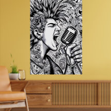 PINTURA VOCÊ MESMO! Poster de Livro de Colorir par