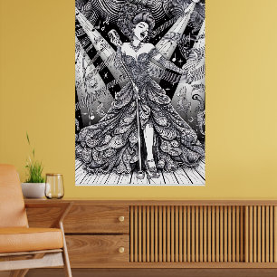 PINTURA VOCÊ MESMO! Poster de Livro de Colorir par