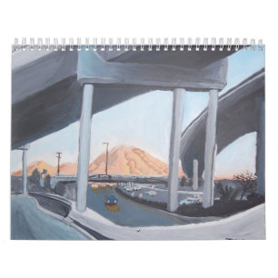 Pinturas de Mt.Diablo pelo calendário de Stan