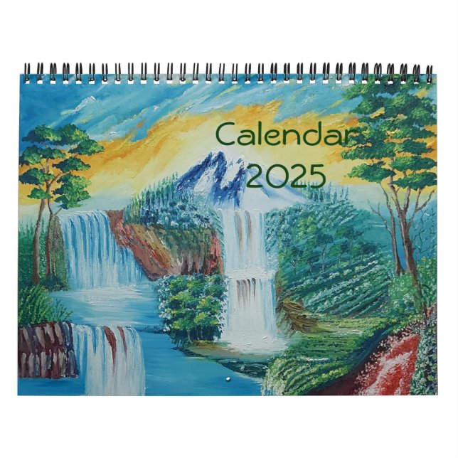 Pinturas de Paisagens e Fotografia  Calendário 202 (Capa)