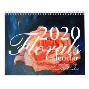 Pinturas do calendário floral de Timothy Orikri e