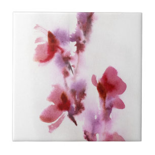 Pinturas florais abstratas 3 da aguarela