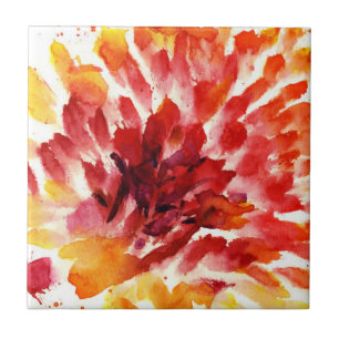 Pinturas florais abstratas 5 da aguarela
