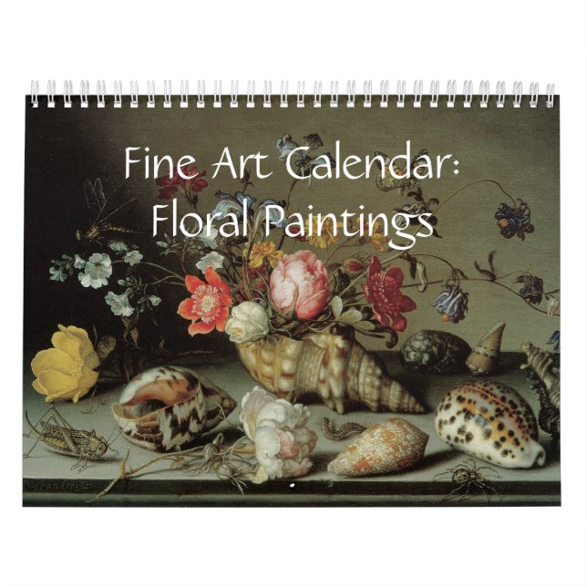Pinturas Florais de Calendário de Arte Fina (Capa)