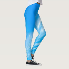 PINTURAS YOGA Blue Sky - Leggings de nuvens de Str