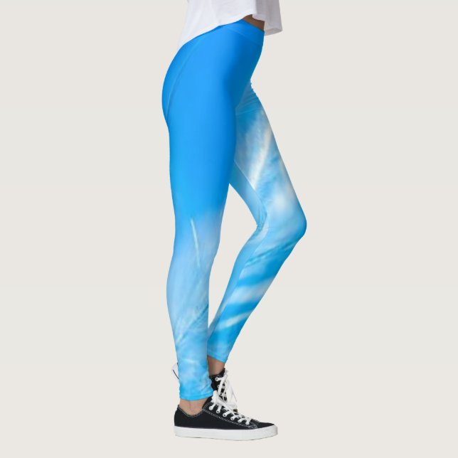 PINTURAS YOGA Blue Sky - Leggings de nuvens de Str (Direita)