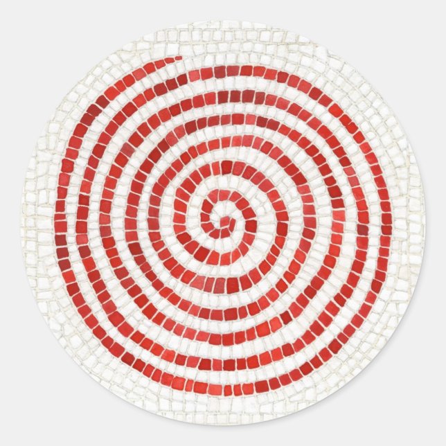 PINWHEEL MOSAIC Pequenos adesivos redondos (Frente)