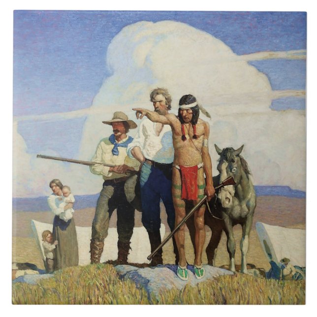 Pioneiros Western Art pelo NC Wyeth (Frente)