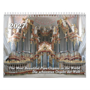 Pipe Organs do Mundo 2026 - Um Calendário Musical
