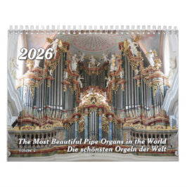 Pipe Organs do Mundo 2026 - Um Calendário Musical