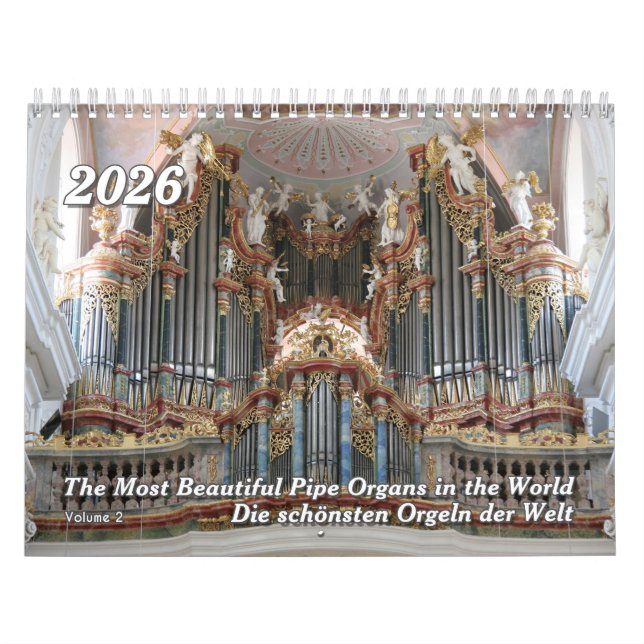 Pipe Organs do Mundo 2026 - Um Calendário Musical (Capa)