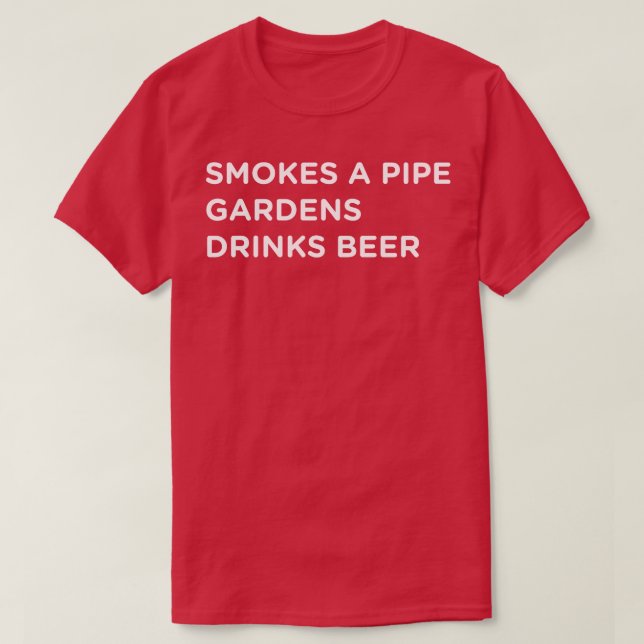Pipe Smoker no 15 para camisas escuras (Frente do Design)