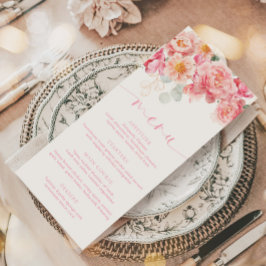 Piper Peony Floral Menu & Obrigado