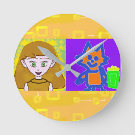 Pipoca Anime Um Momento, Por Favor, Relógio De Par