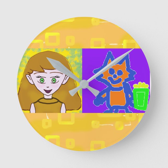 Pipoca Anime Um Momento, Por Favor, Relógio De Par (Frente)