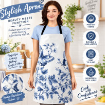 Pipoca Borboleta Floral Azul – Botânica Elegante
