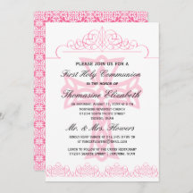 Pique primeiros convites da cruz do comunhão