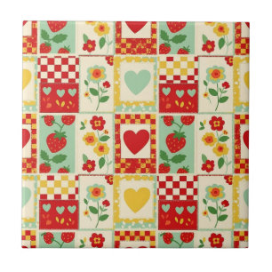 Piquenique de Patchwork de Morango (1)