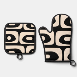 Piquet de Creme Preto Moderno e Minimalista do mei