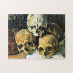 Pirâmide de Cezanne do quebra-cabeça dos crânio